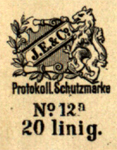 A colour facsimile of the variant b2 layout of Eberle's maker's mark