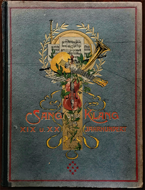 Colour facsimile of the front cover of Sang und Klang, vol. 9 