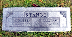 Colour photograph of the resting place of Louise Weidig-Stange and Gustav Stange (Find a Grave)
