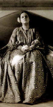 Sepia photograph of Editha Moser