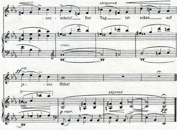Kindertotenlieder No. 4, bb. 64-71, piano-vocal score, first edition