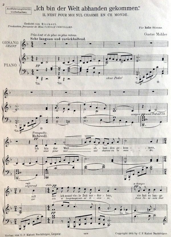Facsimile of p. 2 of the 1910 UE edition of PV5