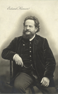 b&w photograph of Eduard Kremser (1838-1914)