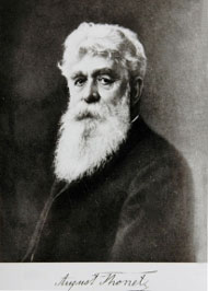 b&w copy of a ?painted portrait of August Thonet (1829–1910)