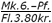 Graphic: image showing double pricing: Mk. 6.-Pf. over Fl. 3.60kr.