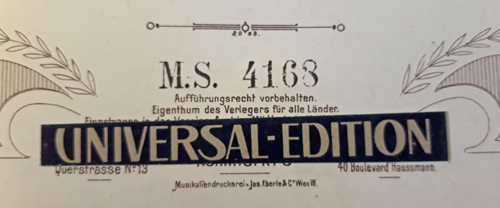 Colour photograph of the sticker over the publisher's imprint on the A-Wn copy of this issue.