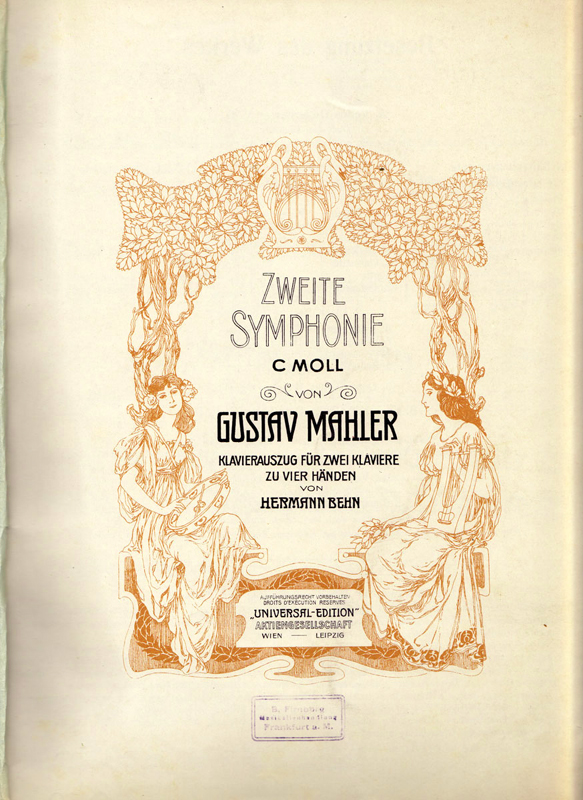 Colour facsimile of the title page of the arrangement