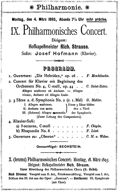 B&W facsimile of the programme 